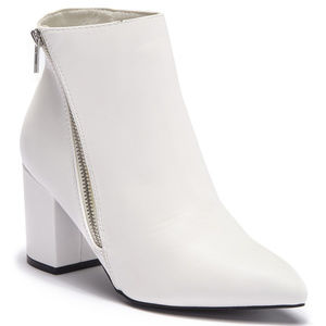 White Ankle Bootie